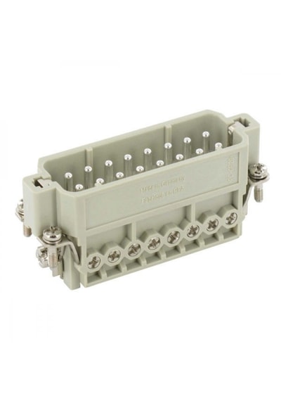 Harting 09200162613 Han 16A-STI-S 16+PE Endüstriyel Konnektör Insert UL508 Ağır Tip Makine Konnektörü