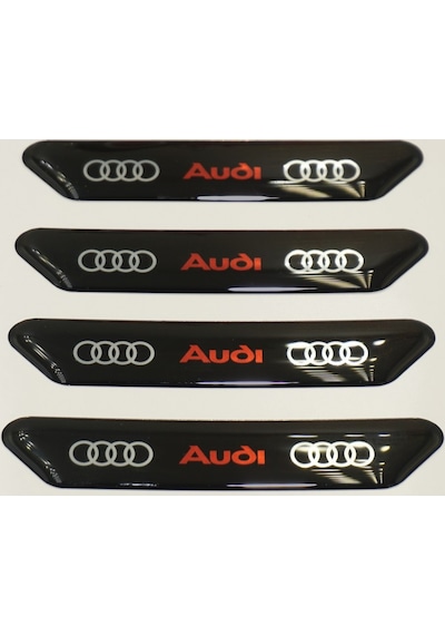 Audi Logo Kapı Kenarı Koruma Metalize Damla Desen 3M Band