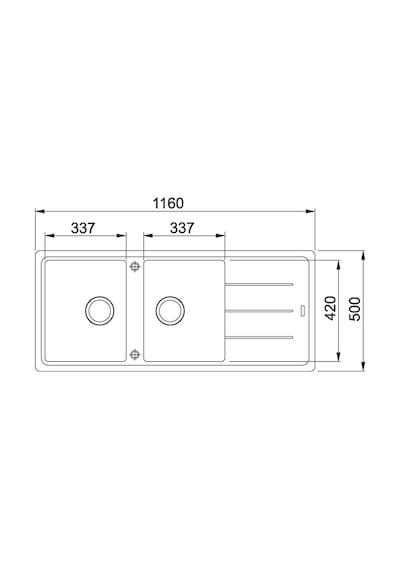 Franke Basis Bfg 621 Granit Nero Eviye
