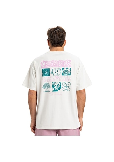 Quiksilver Hw Outside Inside Ss Erkek Günlük Tişört Eqyzt08032-wbk0 Beyaz Beyaz