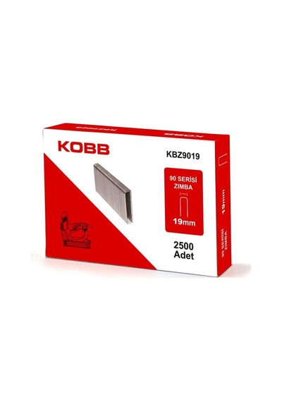 Kobb Kbz9019 19mm 2500 Adet 90 Serisi Ağır Hizmet Tipi Zımba Teli, Gri