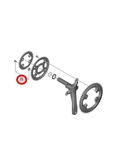 Shimano Tiagra FC-4703 M8x9.6mm Aynakol Dişli Vidası 4 Adet