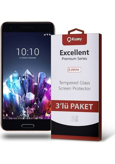 Vestel Uyumlu Venüs Z10 Ekran Koruyucu Cam 3 Adet (532174281)