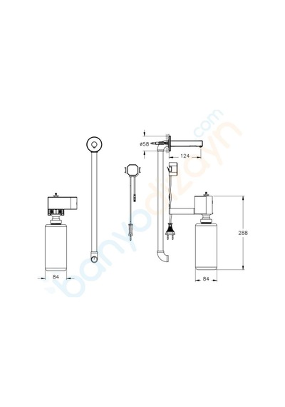 VitrA Origin A4470026 Temazsız Sıvı Sabunluk, Elektrikli, Bakır