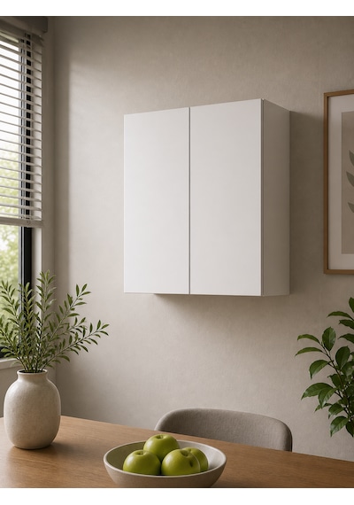 3 Raflı Çok Amaçlı Mutfak Rafı Mat Beyaz Mdf Lam 69x55x25 Cm Yavaşlatıcılı Kapaklı Duvar Dolabı 3 Raflı Çok Amaçlı Mutfak Rafı Mat Beyaz Mdf Lam 69x55x25 Cm Yavaşlatıcılı Kapaklı Duvar Dolabı