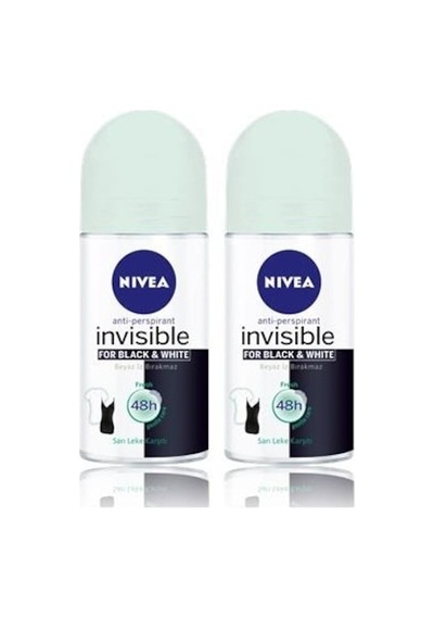 Nivea Invisible Black&White Fresh Kadın Roll-On Deodorant 50 ML x 2