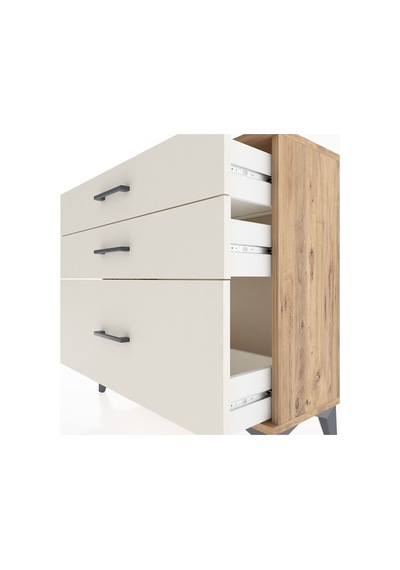 Arges Şifonyer 3 Çekmeceli 88x30x80 Çam-aytaşı Atlas Çam