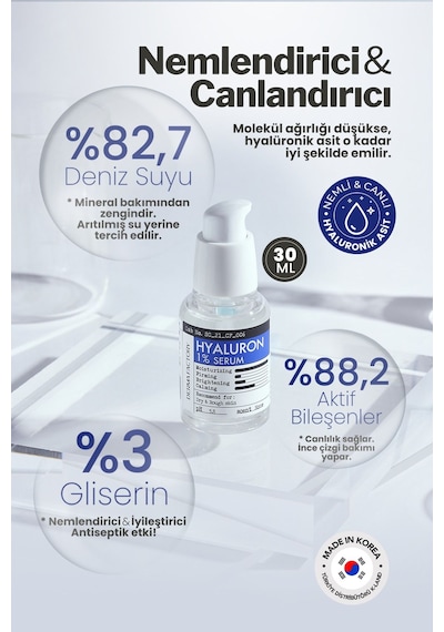 Derma Factory Derinlemesine Nemlendirici Hyalüronik Asit Serum Derma Factory %1 Hyaluron Serum 30 ML