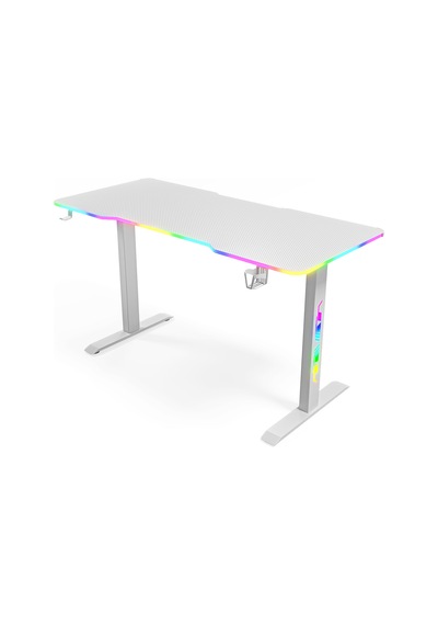 Ion Rgb Aydınlatmalı Oyuncu Masası Beyaz