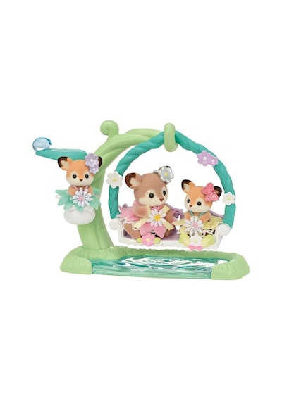 5801 Sylvanian Families Geyik Bebekler Ve Çiçekli Salıncak Seti +3 Yaş Standart