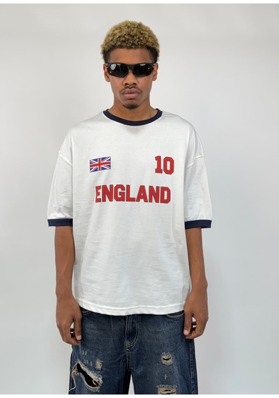 Zaee Football Culture Oversize Tişört Beyaz