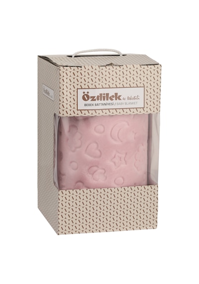 Özdilek Embos Bebek Battaniye 100x120 Pembe Pembe