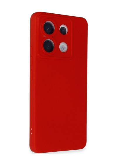 Xiaomi Redmi Note 13 Pro 5g Uyumlu Kılıf Nano İçi Kadife Silikon - Kırmızı