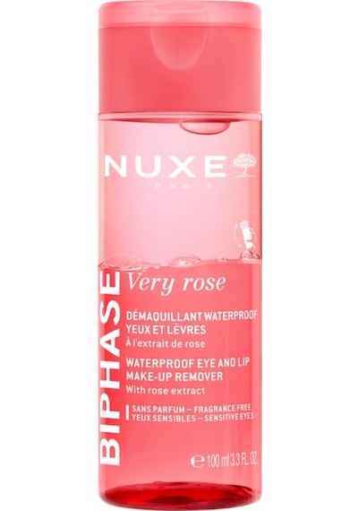 Nuxe Very Rose Biphase Waterproof Eye And Lip Make-up Remover 100 Ml