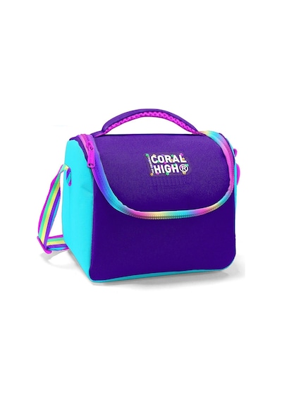 Coral High Rainbow Fermuarlı Mor Isı Yalıtımlı Beslenme Çantası - Kız Çocuk