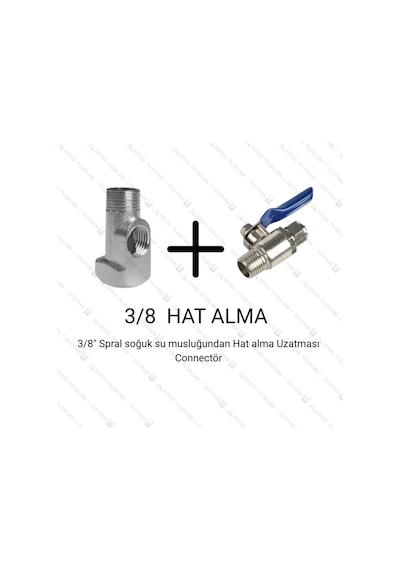 Su Arıtma Hat Alma Aparatı Ve Küresel Vana 3/8 Dayanıklı Pirinç Gövde, Kolay Montaj