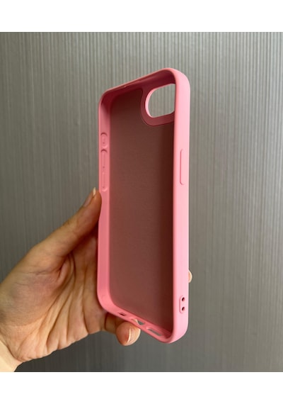 Apple Uyumlu iPhone 16e Logolu İçi Kadife Silikon Lansman Kılıf