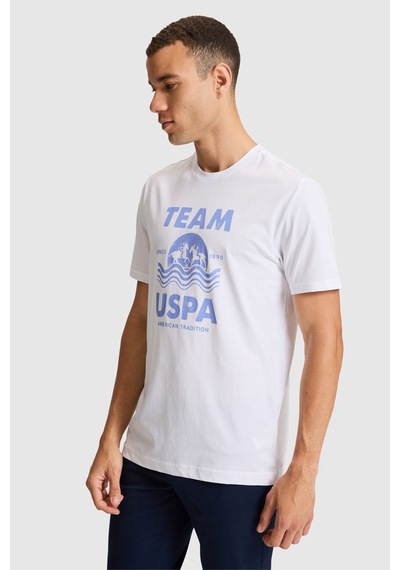 U.s. Polo Assn. Erkek Beyaz Tişört 50322498-vr013