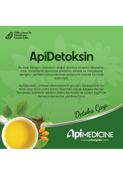 Apimedicine Apidetoksin Fonksiyonel Bitkisel Ekstrakt Çayı 12 Stick 84 G