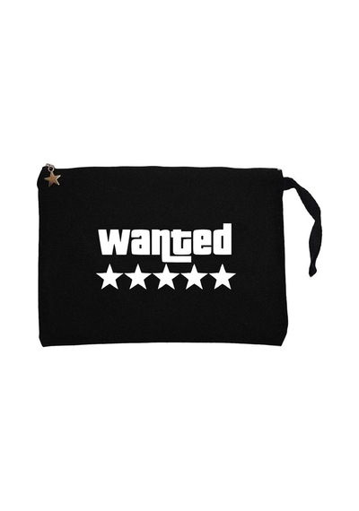 Wanted White Siyah Clutch Astarlı Cüzdan / El Çantası