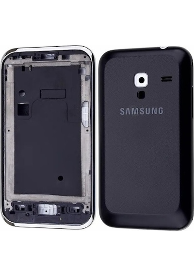 Samsung Uyumlu S7500 Siyah Orta Kasa TuşTakımı Kapak Siyah