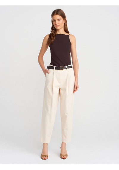 Dilvin 21020 Halter Yaka Top-koyu Kahve Koyu Kahve