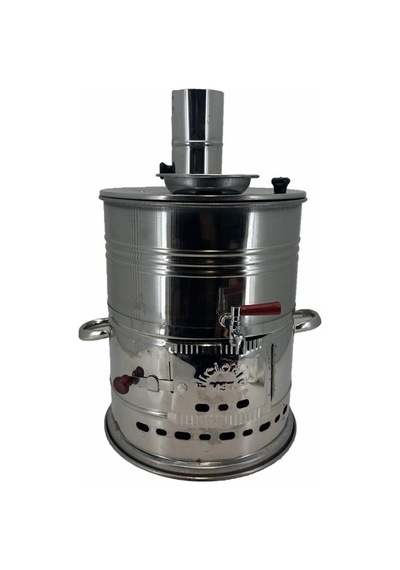 Paslanmaz 304 Çelik Demlikli 7 L Semaver