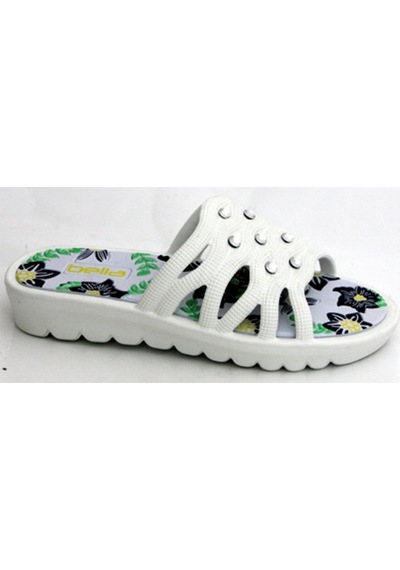 Kalın Taban Plaj Rahat Kalıp Beyaz Bayanterlik Beyaz