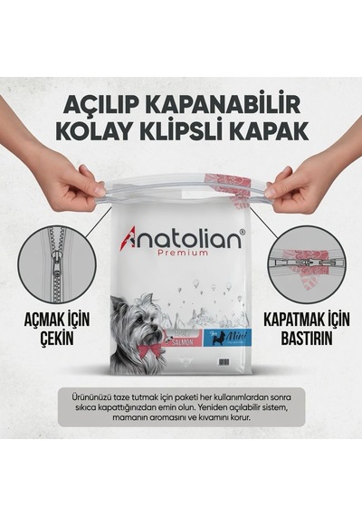 Anatolian Premium Somonlu Küçük Irk Yetişkin Köpek Maması 2 kg