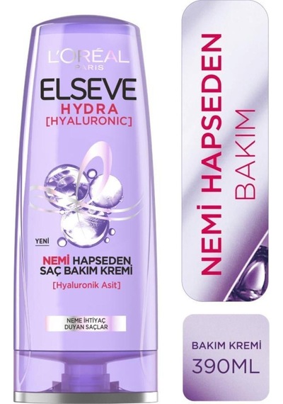Elseve Hydra Hyaluronic Nemi Hapseden Saç Bakım Kremi 360ml