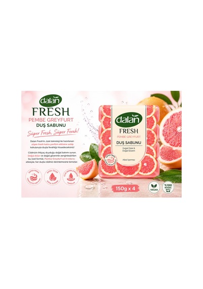 Fresh Pembe Greyfurt Duş Sabunu 600 G 150g X 4 X 2 Adet Diğer