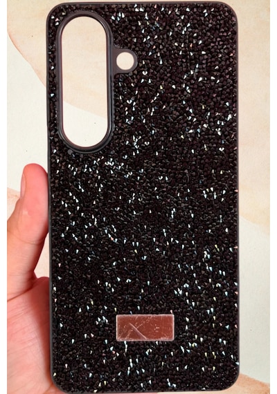 Samsung Galaxy S26 Yıldız Tozu Premium Siyah Silikon Kılıf