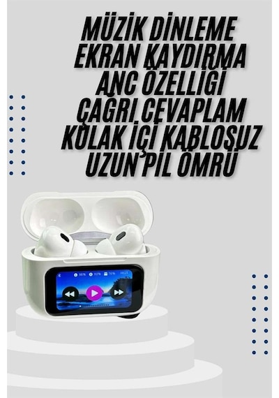 Dokunmatik - 603 - Ekranlı Air Pro 2 Anc Kulaklık Kablosuz - Csmo-tex - Çok Fonksiyonlu