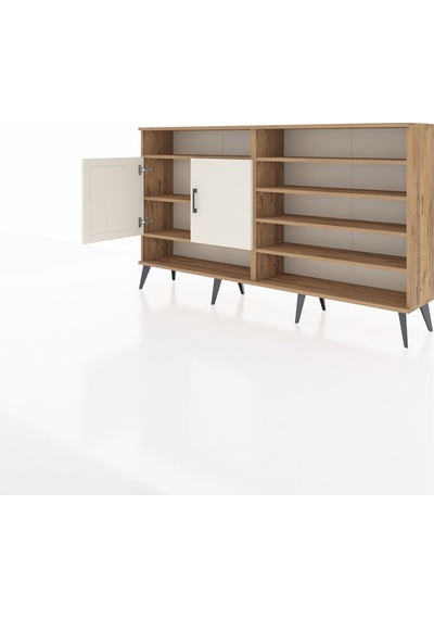 Arges Konsol 7 Raflı 2 Kapaklı 176x30x99 Çam-aytaşı/antrasit Çam-aytaşı/antrasit Arges Konsol 7 Raflı 2 Kapaklı 176x30x99 Çam-aytaşı/antrasit Çam-aytaşı/antrasit