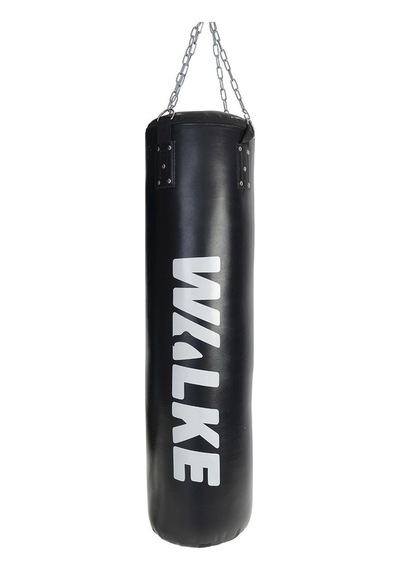 Walke 120x32 Cm Geniş Kum Torbası Boks Bandajı Dolu Tavan Apartı Hediyeli Üründür Siyah