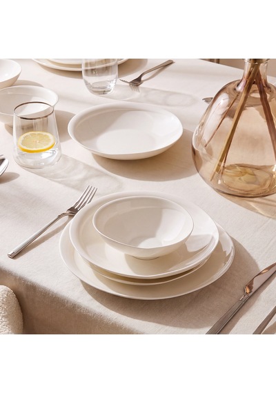 Aryıldız Venice White 24 Parça 6 Kişilik Yemek Takımı Renkli