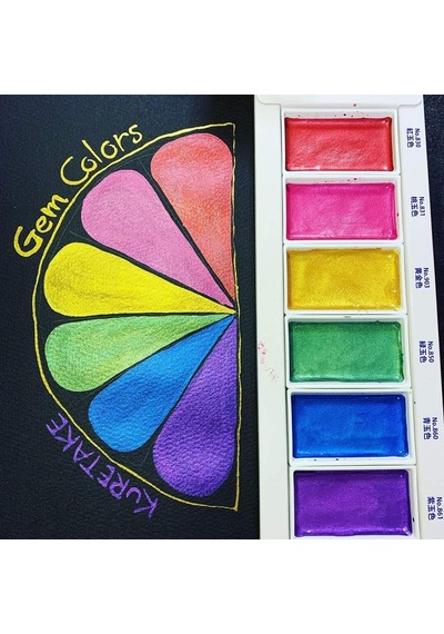 Zig Gansai Tambi Gem Colours - 6 Renk Genel