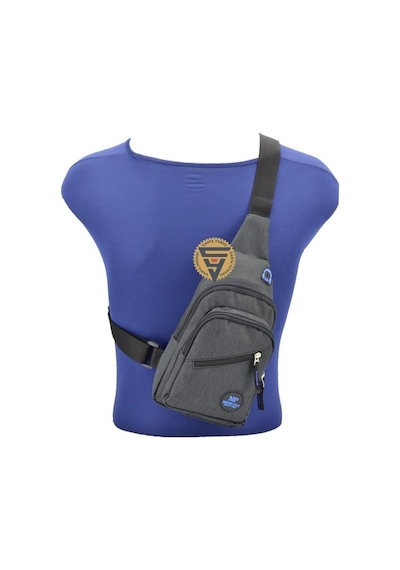 Newish Polo Bodybag Sırt ve Göğüs Çantası Siyah