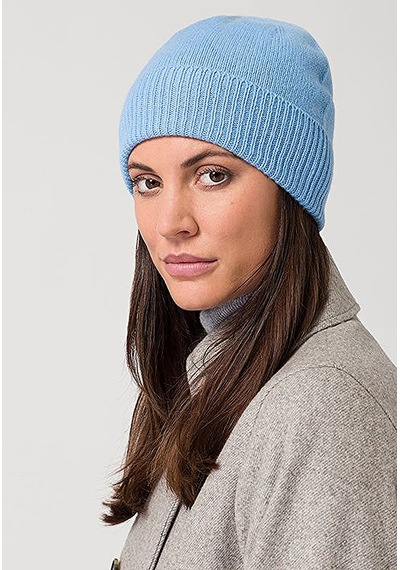 Eke Tekstil Unisex Mavi Fitilli Yumuşak Basic Bere Mavi