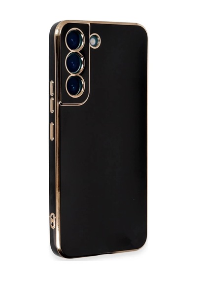 Samsung Uyumlu Galaxy S21 Uyumlu Kılıf Volet Silikon - Siyah