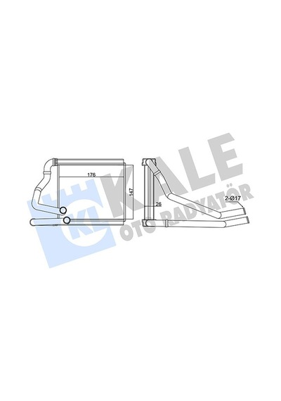 Kale Kalorıfer Radyatoru Honda Jazz 09-12 Klr-358625
