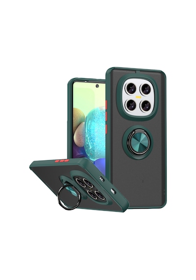 Note 15 Pro 5g Montreal Yüzüklü Silikon Kapak - Yeşil