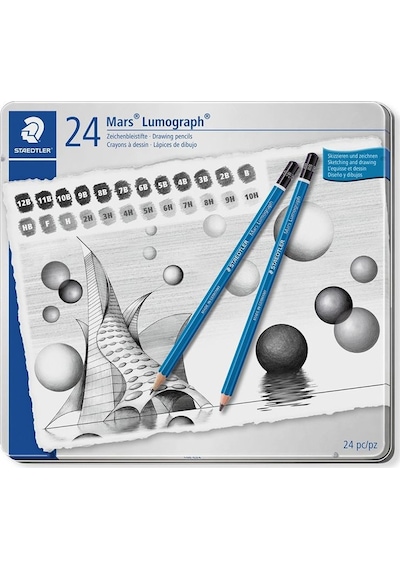 Staedtler Mars Lumograph Dereceli Kalem Seti 24Lü