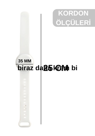 Beylini Airtag Yuvalı Bileklik Çocuk Yaşlı Alzahimer Demans  Bilekliği Boş Airtag Yuvalı Renkli Beyaz