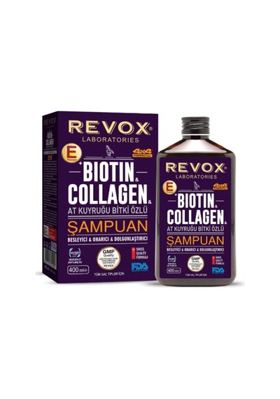 Revox Biotin & Collagen At Kuyruğu Bitki Özlü Saç Bakım Şampuanı 400 ML