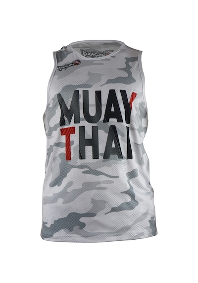 Dragondo 45758 Muaythai Atleti Kamuflaj Desenli Muay Thai Atlet Beyaz