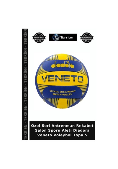 Özel Seri Antrenman Rekabet Salon Sporu Aleti Diadora Veneto Voleybol Topu 5 Çok Renkli