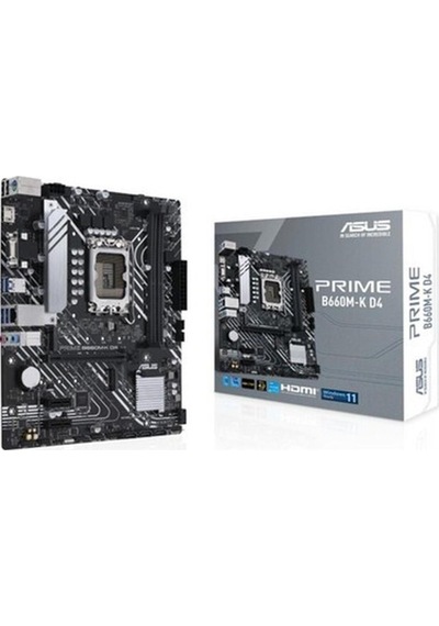 Asus Prime B660m-k D4 B660 5333 Mhz Ddr4 Lga1700 Matx Anakart
