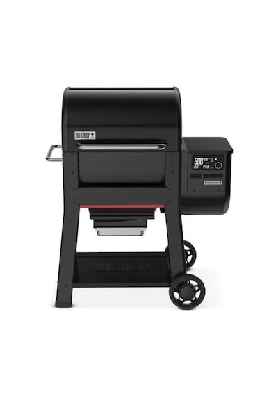 Weber Searwood 600 Peletli Barbekü Wi-fi Directflame Smokeboost -196 Siyah