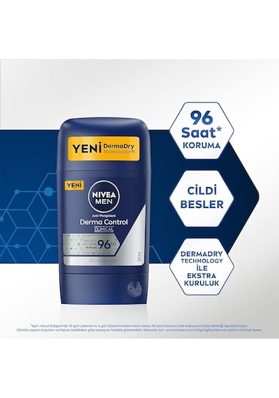 Nıvea Derma Control Clinical Erkek Stick 50ml